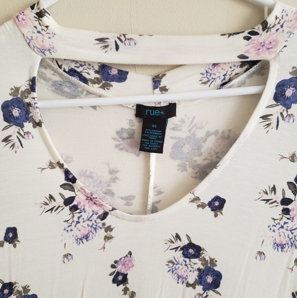 2x Floral Print Summer Dress - Picture 2 of 3